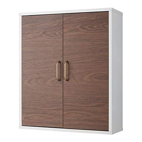 Teamson Home Wooden Bathroom Wall Cabinet Cover