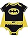 Produktbild DC Comics Batman Baby Jungen Body und Cape Set, Schwarz 0-3 Monate