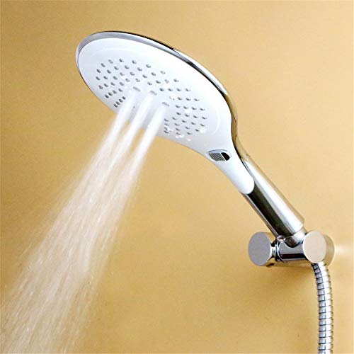 Pommeau de douche à main réglable contre le manque de pression dans la salle de bain en chrome - 5
