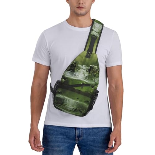 Morrales cruzados estilo bandolera unisex negro miniatura 7
