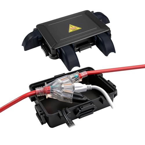 DIQMIAQ Small Outdoor Electrical Box,IP54 Waterproof Extension Cord Cover