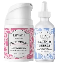 LilyAna Naturals Face Cream 1.7oz and Retinol Serum 1oz Bundle