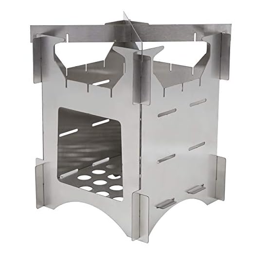 Mini Estufa de Leña Estufa de Leña Plegable, Estufa de Campamento Plegable Estufa de Leña para Acampar Estufas para Mochileros