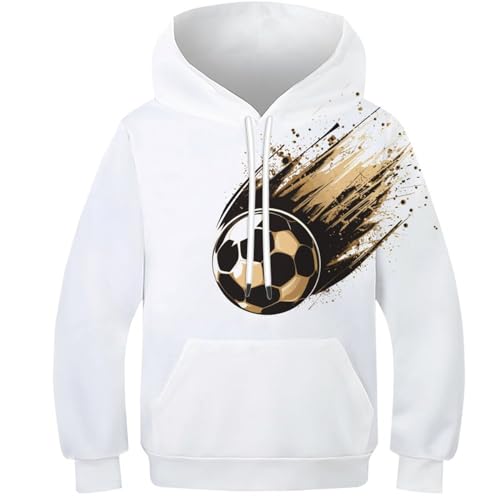Football à capuche enfants sweat-shirt de sport junior imprimé