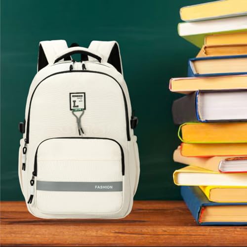 Image of Tinytot 30 Litre Japanese Korean Style School Bag Water-Resistant Laptop & Travel Backpack - Unisex Large 18 Inches Multipurpose Student Backpack for Boys & Girls, Men & Women