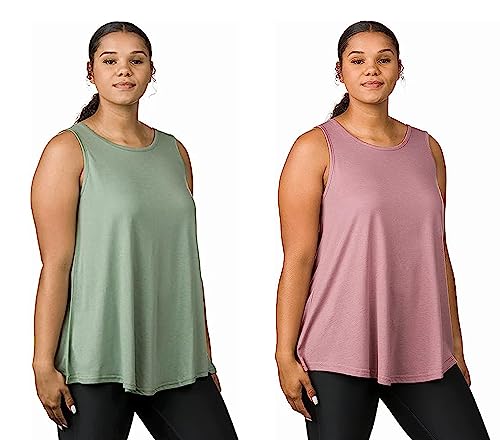 Epic MMA Gear 2 Pack Long Flowy Sleeveless Tunic Top For Women
