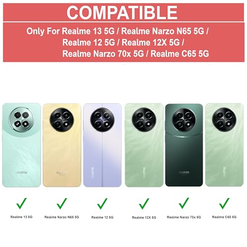 Image of Zapcase Back Case Cover for Realme 13 5G | Compatible for Realme 13 5G Back Case Cover | Clear Case with Camera Protection | (TPU + PC | Matte Black)