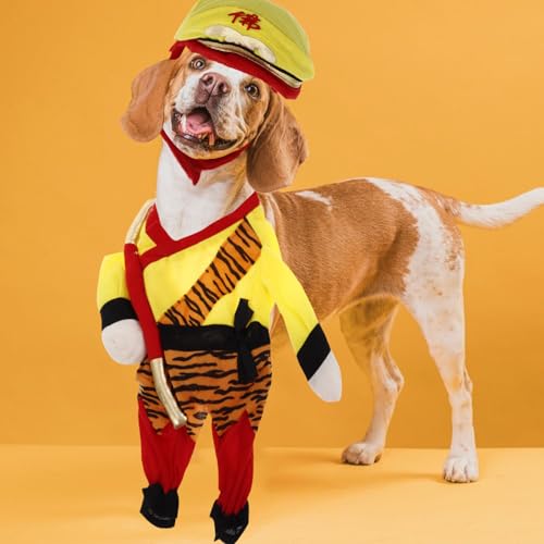 Disfraz Sun Wukong para perro pequeño multifuncional miniatura 6