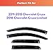 KPY Rain Guards Fit for 2011-2015 Chevrolet Cruze, Out-Channel Window Visors Vent Wind Deflectors 4PC, Car Accessories for 2016 Chevy Cruze Limited