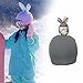 Aosekaa Animal Snow Ski Helmet Cover Knitted Cap Cute Helmets Accessories Soft Winter Lovely Portable Creative Ski Helmet Decoration, Bunny