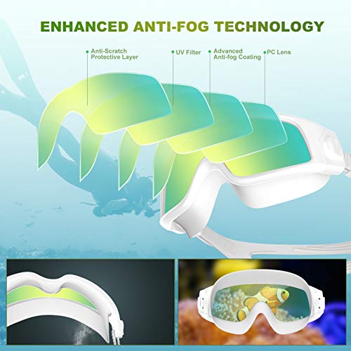 Funní Día Occhialini Nuoto per Uomo Donna