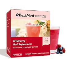 BestMed High-Protein Fruit Drink | Wildberry | Meal Replacement Drink | 15g Protein, Low Calorie, Low Carb, Low Sugar, Aspartame Free | KETO Friendly Diet, Hunger Control | 7ct