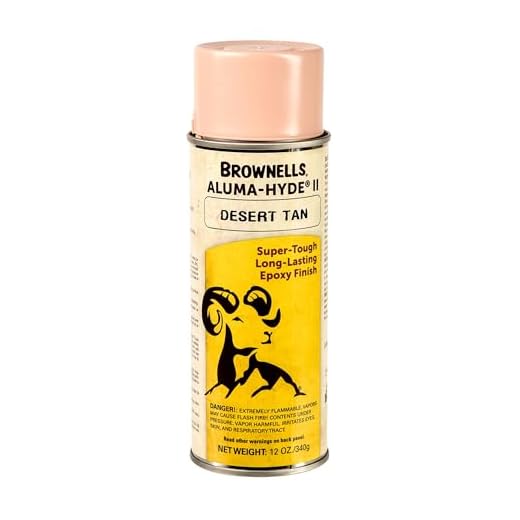 Brownells Aluma-Hyde 2 Epoxy Based Firearms Finish Aerosol Can Desert Tan
