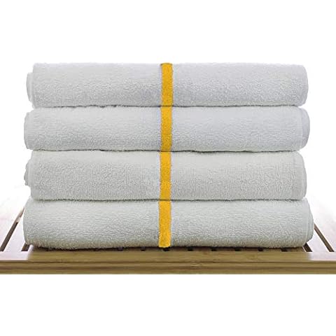 BC BARE COTTON Kitchen Bar Mop Cleaning Cotton Towels for Home or Restaurant, Set of 24, Gold, 24 Piece Cover
