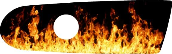 Kustom Cycle Parts - Funda para filtro de aire de llamasfuego. Sustituye al inserto Harley Davidson M8  107. Fabricado con orgullo en los Estados