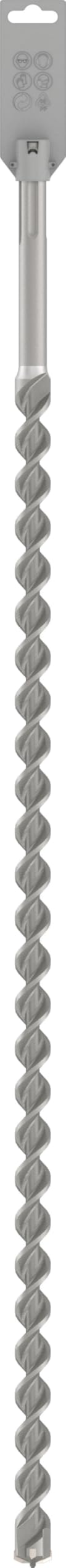 Bosch 1x Foret PRO SDS max-4 (pour Béton armé, Bloc de construction en béton, Ø 25,00 mm, Professional Accessoire Marteau burineur)