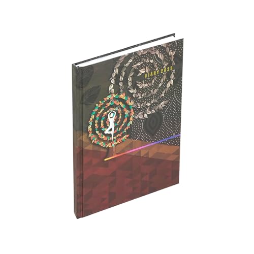 Image of TULMAN 1 Pack A5 Hard Bound 2025 Journal Diary - Yoga Motivational Planner & Creative Writing Perfect for Students, Professionals & Gift Giving (23 x 17.6 x 1.7) CM