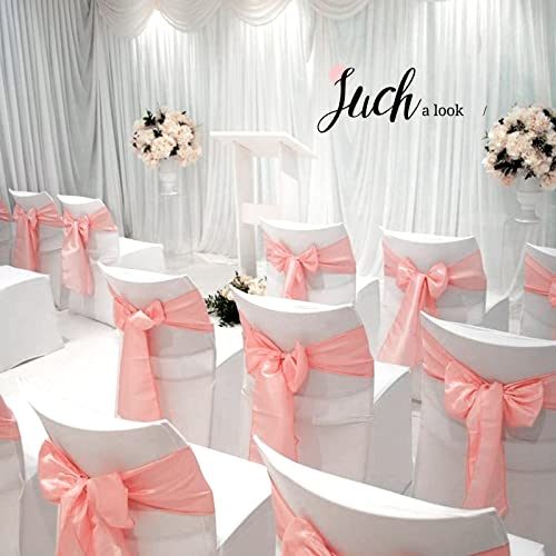Pesonlook 50 Pcs Rose Gold Satin Chair Sashes Ties, 7×108inch by Pesonlook - Image 8