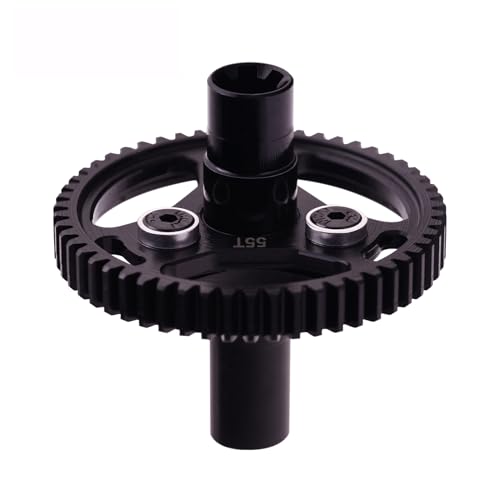 Mesimsple Steel 55t Slipper Clutch Spur Gear for Arrma 1/10 Senton Granite Bigrock Vorteks 3s Kraton Outcast 4s 1/8 Typhon 3s 550 Mega Series Upgrades Part Black