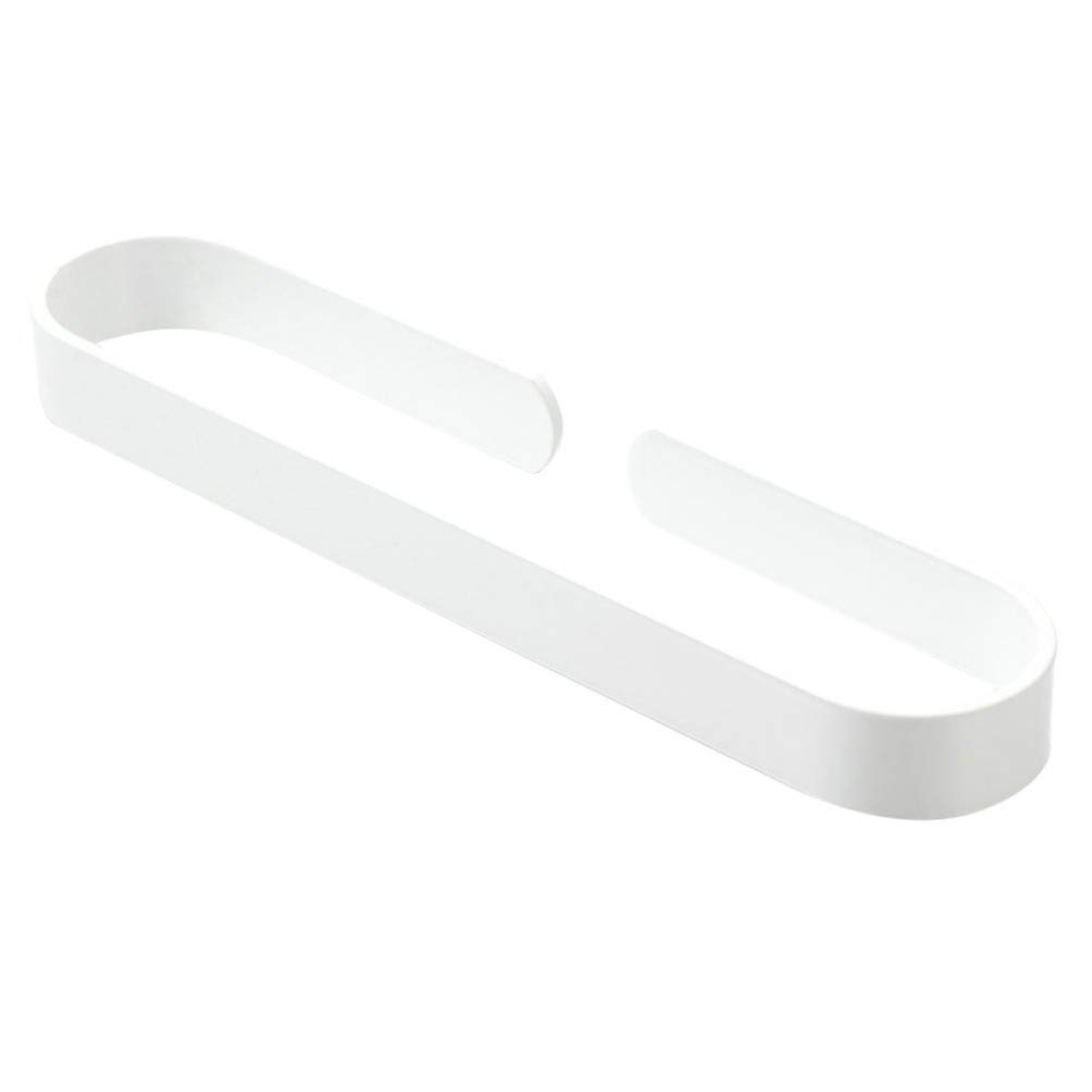 SOVORM Toallero de Acero Inoxidable con aro Negro para baño, toallero de Pared, Accesorios de baño (Negro, 40 cm) Toallero de Pared (Blanco, 30 x 7 cm) The New