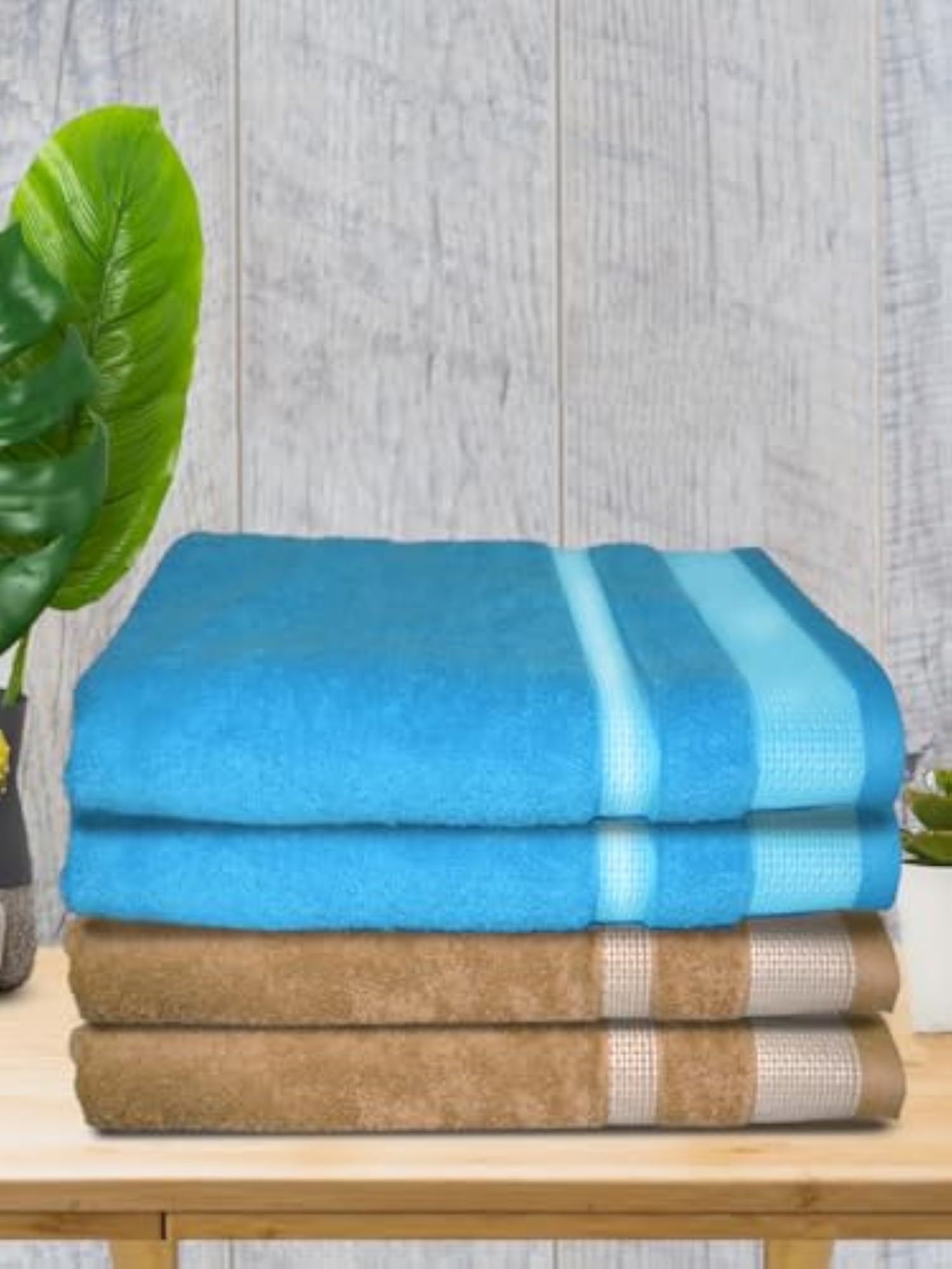 Premium Cotton Bath Towel Pack of 4, Soft & Absorbent Essentials