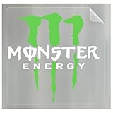 ノーブランド品 汎用 車体にプリントした仕上がり！ クリアフィルム カッティングステッカー プロ仕様 モンスターエナジー Monster Energy モンエナ レーシング 車 レース チーム ロゴ エンブレム ステッカー シール/防水 耐光 デカール オリジナル白 用
