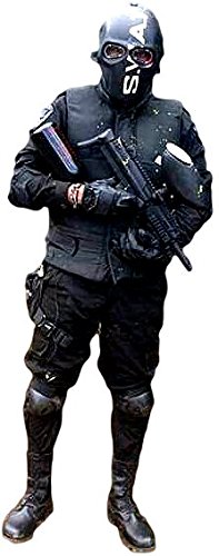 Invader King Airsoft Mask Army of Two Protective Gear Outdoor Sport Fancy Party Ghost Masks Bb Gun (S.W.A.T.) - Thumbnail 3