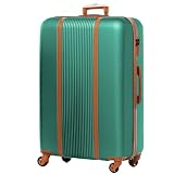 FERGÉ Bagage 4 Roues Taille XL Grande Milano | Trolley à 4 Roulette 360 degrés | Valise Rigide léger Vert