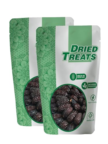 Image of Dried Treats Dried Fruits Nuts And Seeds (Lal Khajoor /Red Dates, 400g (2x200g))