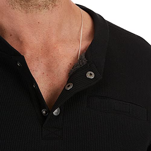 Smith's Workwear Men's Sherpa Bonded Thermal Henley Pullover4