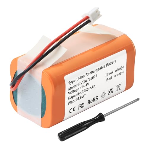 Image of Replacement for Shark Ninja Robot Vacuum Battery Pack RVBAT85005 RVBAT85004 | UR2360EEUS UR250BEXUS RV2600WA EZ RV990 RV991 RV910S RV911AE RV912S RV913S RV915S RV2310DDUS RV2320EDUS RV2303CDUS RV230BEDUS