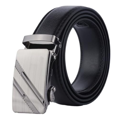 BNJWJZS Versatile Business Men's Belt With Automatic Buckle Waist Belt