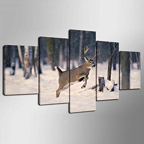 Tableau mural sur toile haute définition motif faon artistique chic sans cadre