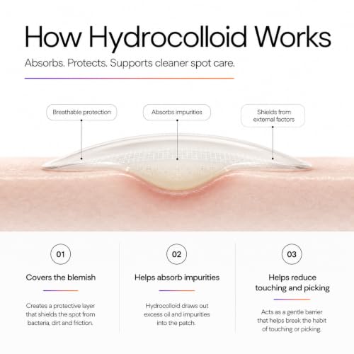 Image of ELDERA Hydrocolloid Acne Patches with Sun Shield and 2% Salicylic Acid, Medical Grade Plus, 102 Patches