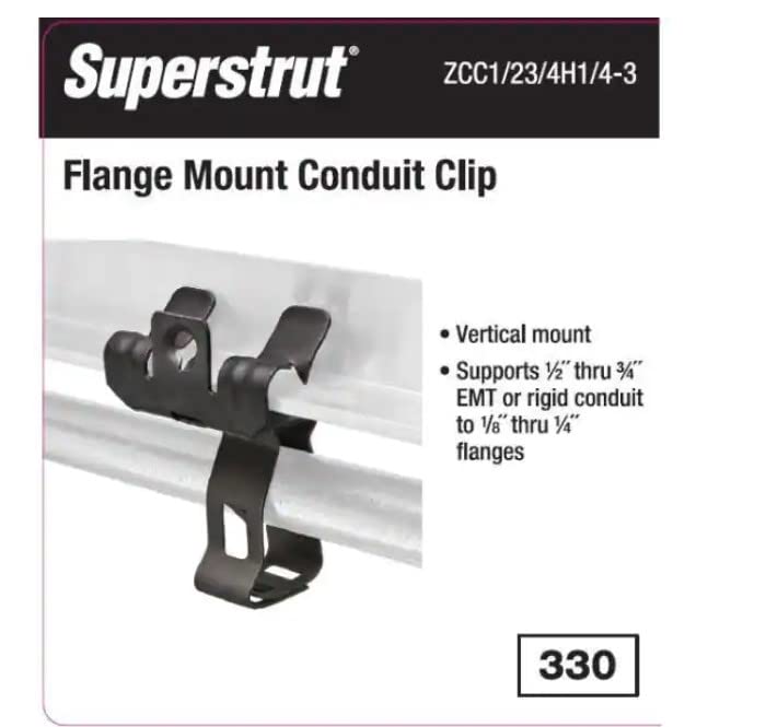 Superstrut Flange Vertical Mount Conduit Clips (5-Per Bag)