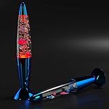 Lava Lamp,14 inches Mini Fish Lava Lamp - Bubble Lava Lamp LED Sensory Color Changing Aquarium Lamp Lava Night Light for Home Office Decor Perfect Gifts for Kids Great for Autism Sensory Toys