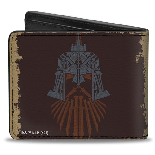 Portefeuille à 2 volets The Hobbit nains Erebor marron - 2