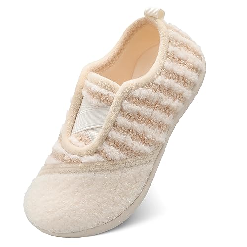 JIASUQI Womens Slippers Fuzzy Slip-on House Shoes Indoor Outdoor Slippers for Women