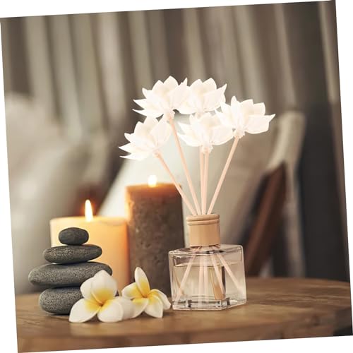 10 varillas de ratán para difusor de aroma con flores secas miniatura 7