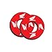 Factory Effex Moto Grip Donuts - Honda Red