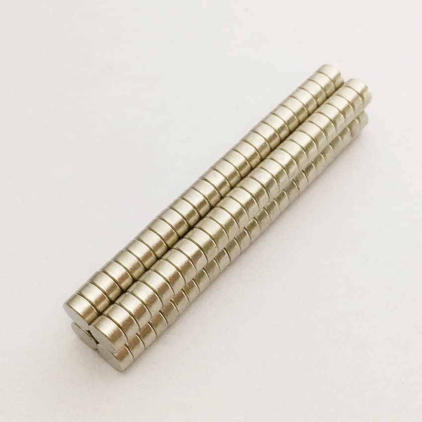 Round Small Magnets 100-Pack Of Super Strong N52 Neodymium Disc Magnets &ndash; 5mm X 1mm (Rare Earth, For Crafts &amp; DIY) Flat Magnets Strong Thin