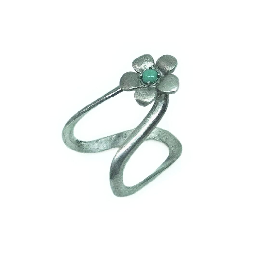 Quirksmith 925 Sterling Silver Adjustable Vanki Ring With Flower Design/Gifts For Women And Girls/With 925 Stamp And Certificate Of Authenticity/Anniversary Gift/Gifts for Birthday (B0CYGRRQ57) Amazon Price History, Amazon Price Tracker