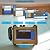OTDR Tester SM 1310/1550nm 32/30dB with SC FC ST LC Adapters, Multi-function Fiber Optic Tools OTDR +OPM+VFL+OLS+Event Map, 7-inch Touch Screen One Key Operation (Blue)