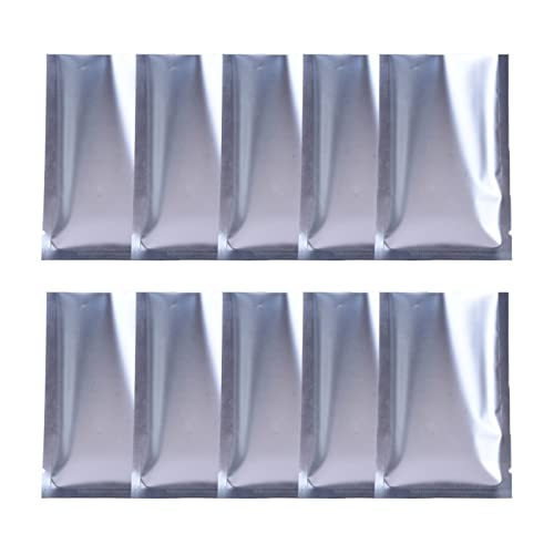 FWKTG 100 Piezas Bolsas de Mylar, Bolsas de Sellado Térmico Mylar Bolsas Bolsas de Papel de Aluminio Reutilizables para Almacenamiento de Alimentos, Café, té, Granos (Blanco : 20 * 30cm) Cover