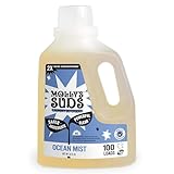 Molly's Suds Liquid Laundry Detergent | Clean Laundry Detergent Soap for Sensitive Skin | 2x Concentrated, High Efficiency (HE) | Ocean Mist - 100 Loads