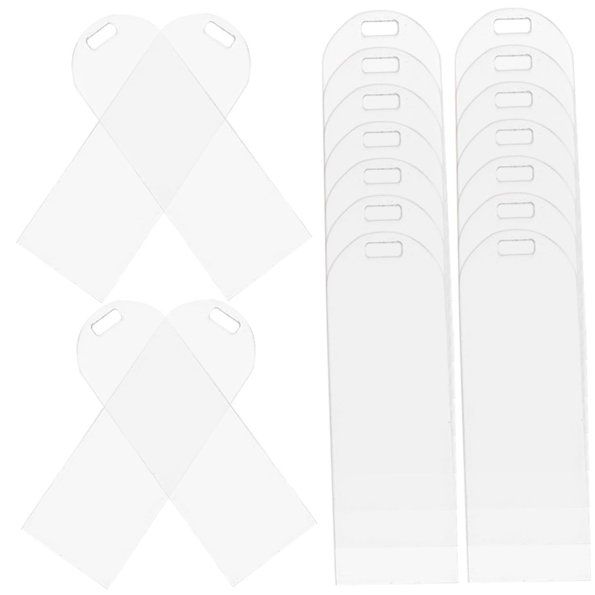 NUOBESTY 100pezzi Segnalibri Acrilici Trasparenti e Colorati Per Lettura Segnalibri Fatti Mano Per Accessori Creativi Per Libri e Progetti Artigianali