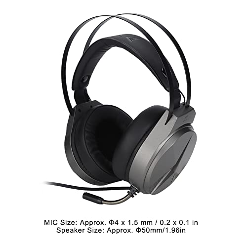 Gaming Headset, 7.1 Surround Sound Bedrade Over Ear Hoofdtelefoon met Noise Cancelling Microfoon, Kleurrijke RGB Lichten, Geschikt voor PC, voor PS4, voor PS5 Host, voor Laptop - Afbeelding 7