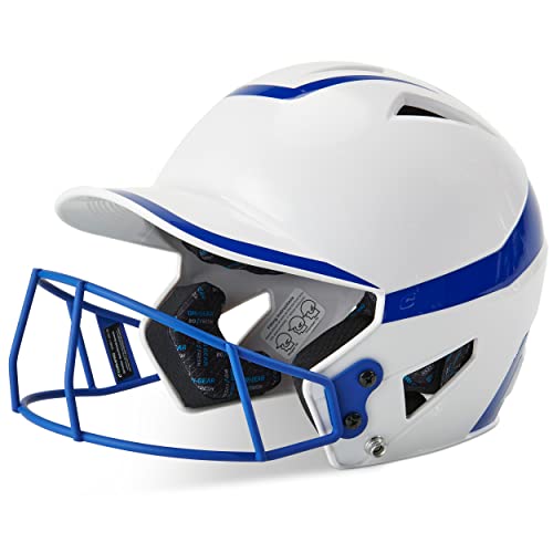 Champro Sports HX Rise Pro Fastpitch Softball Batting Helmet Royal/White 7 - 7 1/2
