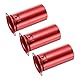 QUARKZMAN 9 Pins Keramik-Vakuumröhrensockel Ventil 53mm Aluminiumschild für 12AX7 12AU7 ECC83 ECC82 Röhre, Rot Packung mit 3