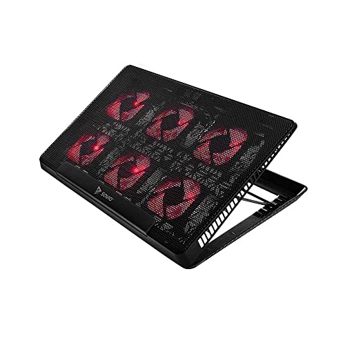 Savio Laptop Cooling Pad 6 Backlit Fans 2000 RPM COS-01 système de Refroidissement pour Ordinateurs Portables 43,9 cm